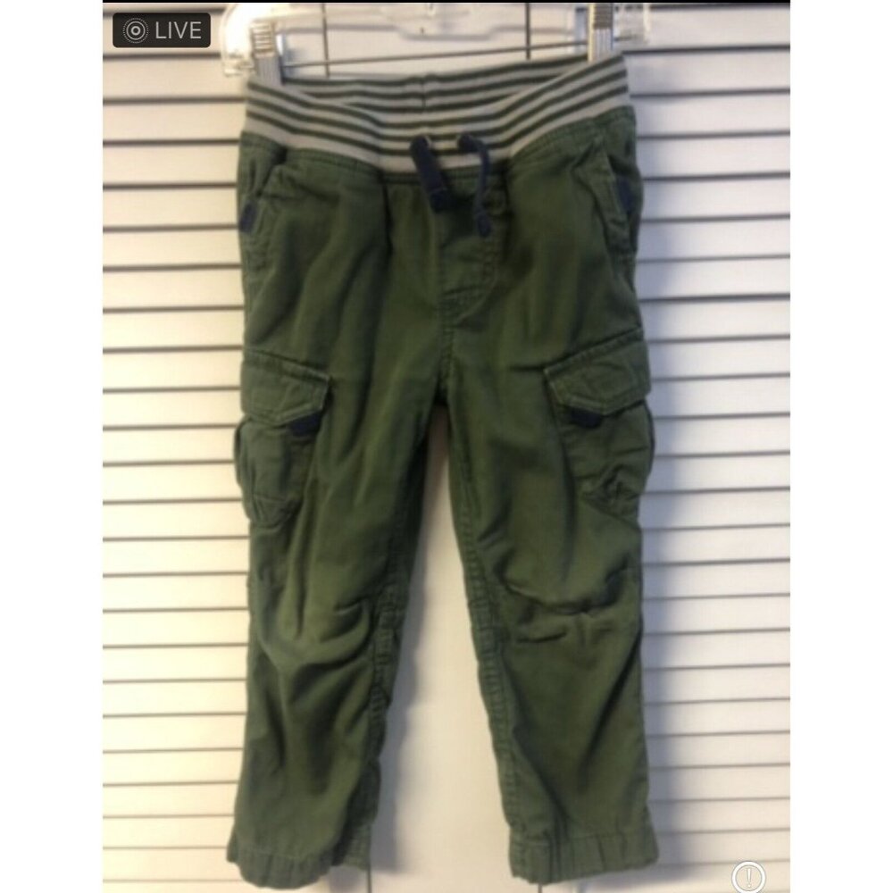 Hanna Andersson Size 4 Green Pull On Cargo Pants